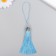 Decor for creativity textiles "Padishah brush" Blue set 2 pcs 9x1 cm