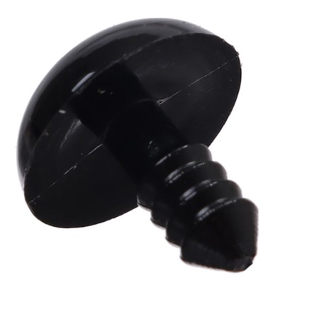 Screw eyes with plugs, set of 20 pcs., Size 1 pc. - 1.4 cm, black color-2