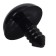 Screw eyes with plugs, set of 20 pcs., Size 1 pc. - 1.4 cm, black color