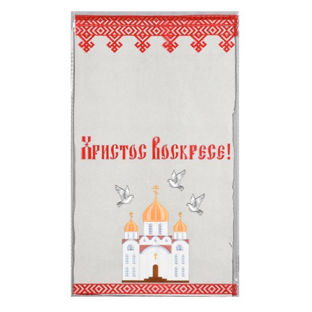Gift package "Church with pigeons", 20 x 35 cm, 25 μm-3