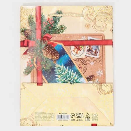 Laminated vertical package “Happy New Year!”, MS 18 x 23 x 8 cm, New Year-7