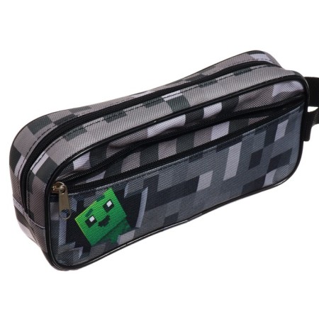 Penal soft 2 compartments, 100 x 200 x 70 mm, voluminous, "pixel world"-3