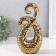 Souvenir Ceramics "Abstraction. Tentacles" gold 12.5x7x25 cm