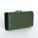 Women's wallet on magnets, green color