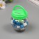 Sticky tape plastic in the jar "White and Blue" NR 40 pcs 1.2 cm, dl. 0.9 m 7x7x9 cm