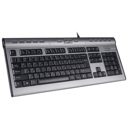 Keyboard A4Tech KLS-7MUU Silver/Black USB Slim Multimedia-1