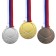 Medal for applying 003 diam 6.5 cm. Color of evil. With a ribbon
