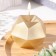 Figure candle "polygon", 5x5 cm, gold