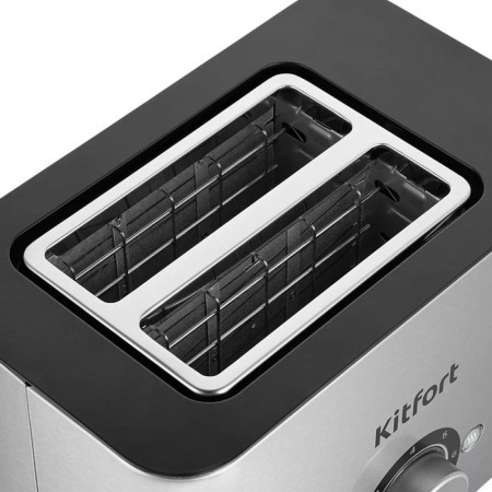 Toster KitFort KT-6211, 850 W, 7 frying modes, 2 toasts, metallic-1