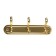 Tundra tundra tundra, metal, three -horn, gold color