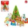 3D designer from the New Year tree foam cardboard