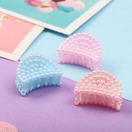 Hair crab "Beatrice Bunny" (set of 5 pcs) arc, 3 cm, mix-1
