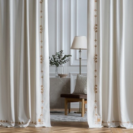 Set of curtains "Bridget", size 2x200x270 cm, white color