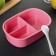 Lunch-Box Plastic "Practicality", 3 compartments, with removable cells, 18.5 × 14 × 7 cm, color mix