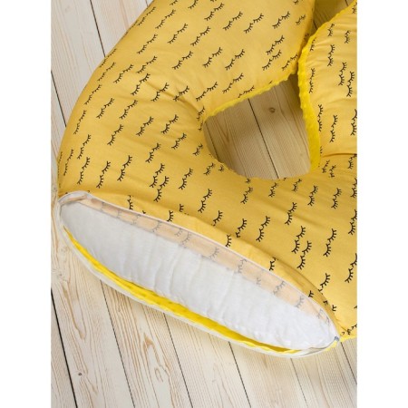 Pregnant for pregnant women anatomical, size 72 × 340 cm, cilia, yellow-3