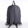 School textile school backpack with ribbons, 38x29x11 cm, gray color, lightning department