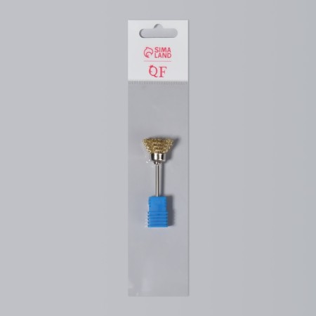 Brush - brush for cleaning mills, copper, silver/golden color-6