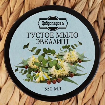 Thick hair and body soap "eucalypt", bath, benign-4