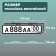 Frame for the car number Delta pro, with upper backlight, plastic, gray