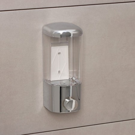 Mechanical dispenser for antiseptic and liquid soap, 500 ml, silver color-4