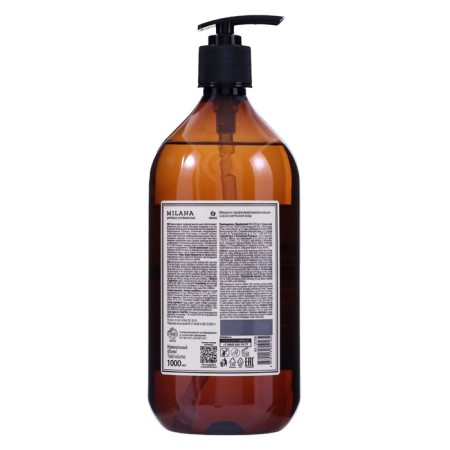 Liquid perfumed soap Milana Perfume Professional, Black Pepper & Amber, Neroli, 1 liter-1