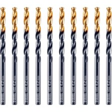 Сверло по металу DENZEL 717210, 4,2 мм, HSS-Tin, Golden Tip, 10 шт.