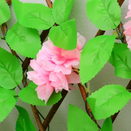 Decorative fence, 110 × 40 cm, "pink flowers", Greengo-3