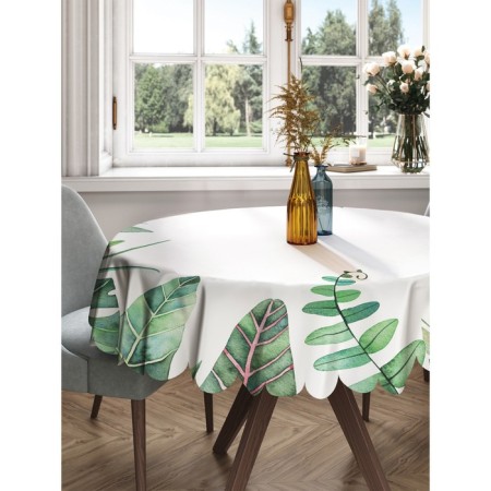 The tablecloth on the table “The tops of the tropics”, round, Saten, d = 150 cm