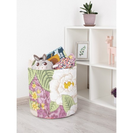 Basket for toys "Flower picture, size 35x35 cm