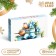 New Year. Box for 8 sweets, 9.8 x 17.7 x 3.5 cm, confectionery packaging