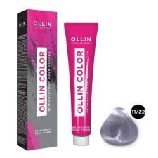 Cream-color hair Permanent Ollin Professional Color, tone 11/22 Special Bullet Violet, 100 ml