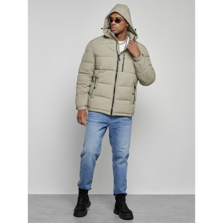 Sports male winter, size 58, light green color-5