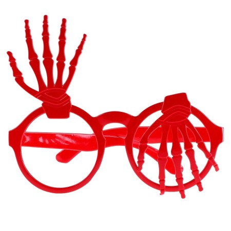 Carnival glasses "hands", red color-1