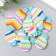 Decor for creativity Rubber "Pineapple" set of 15 pcs mix 3.7x2.4 cm