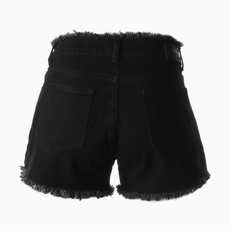 Denim shorts, black color, size 40 (34)-5