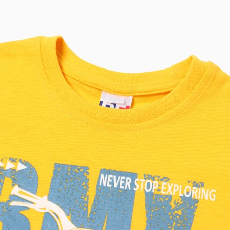 T -shirt for a boy, yellow color, height 104 cm-1