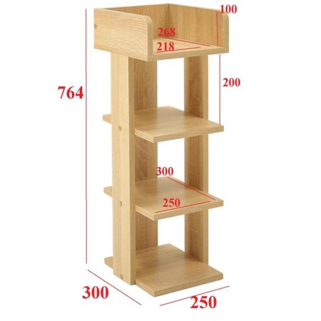 Stellage Nord No. 1, 250x300x764, Dub Sonoma-1