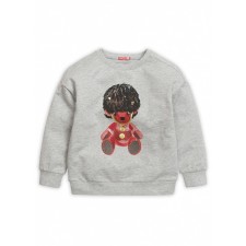 Sweatshirt for girls, height 86 cm, gray color
