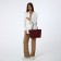 Zipper bag with zipper, burgundy color