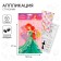 Flooding with rhinestones, 14.8*21 cm "Little Mermaid: Ariel", princesses