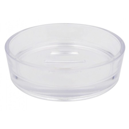 Disco soap dish, transparent
