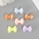 Busina for creativity Plastic "3D bow with faces" Pastel mix 2.5x3.4x1.4 cm