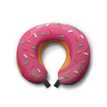 Travel pillow "Pink Donut", size 30x25x10 cm