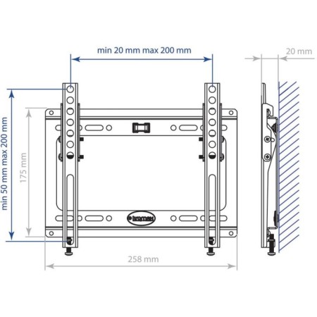 Kromax Ideal-6 TV Broke 15 "-47" Max.35kg wall tilt-1