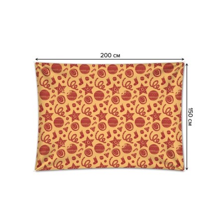Decorative panel with photo printing "Folk jewelry", horizontal, size 150x200 cm-1