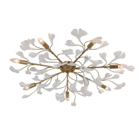 Ceiling light Gerhort G111107/7BRS+WT, 7x60W, E14, 22x105x105 cm, white color