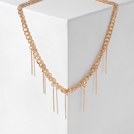 The necklace "Golden chain" insolence, color gold, 40cm-1
