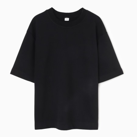 Men's T-shirt from organic cotton Minaku Regular Fit: Black color, rr 46-4