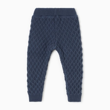 Pants Children's Knitted Minaku, blue color, height 86-92 cm