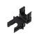 Fastener-clip for a pipe Ø 16 mm, black (100 pcs./Union) Rexant